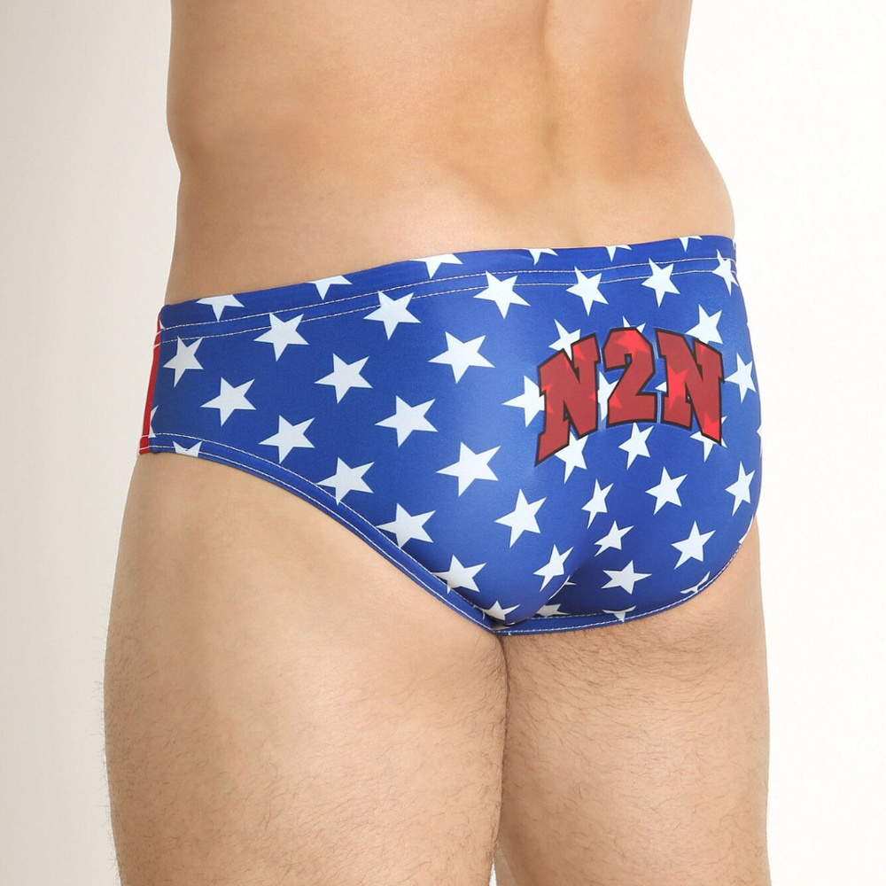 N2N Bodywear Men's USA3 USA Blue Swimsuit NEW 2128